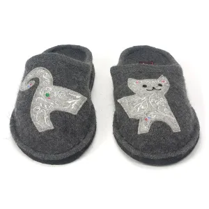 Lizzy Appliqued Mule Slippers