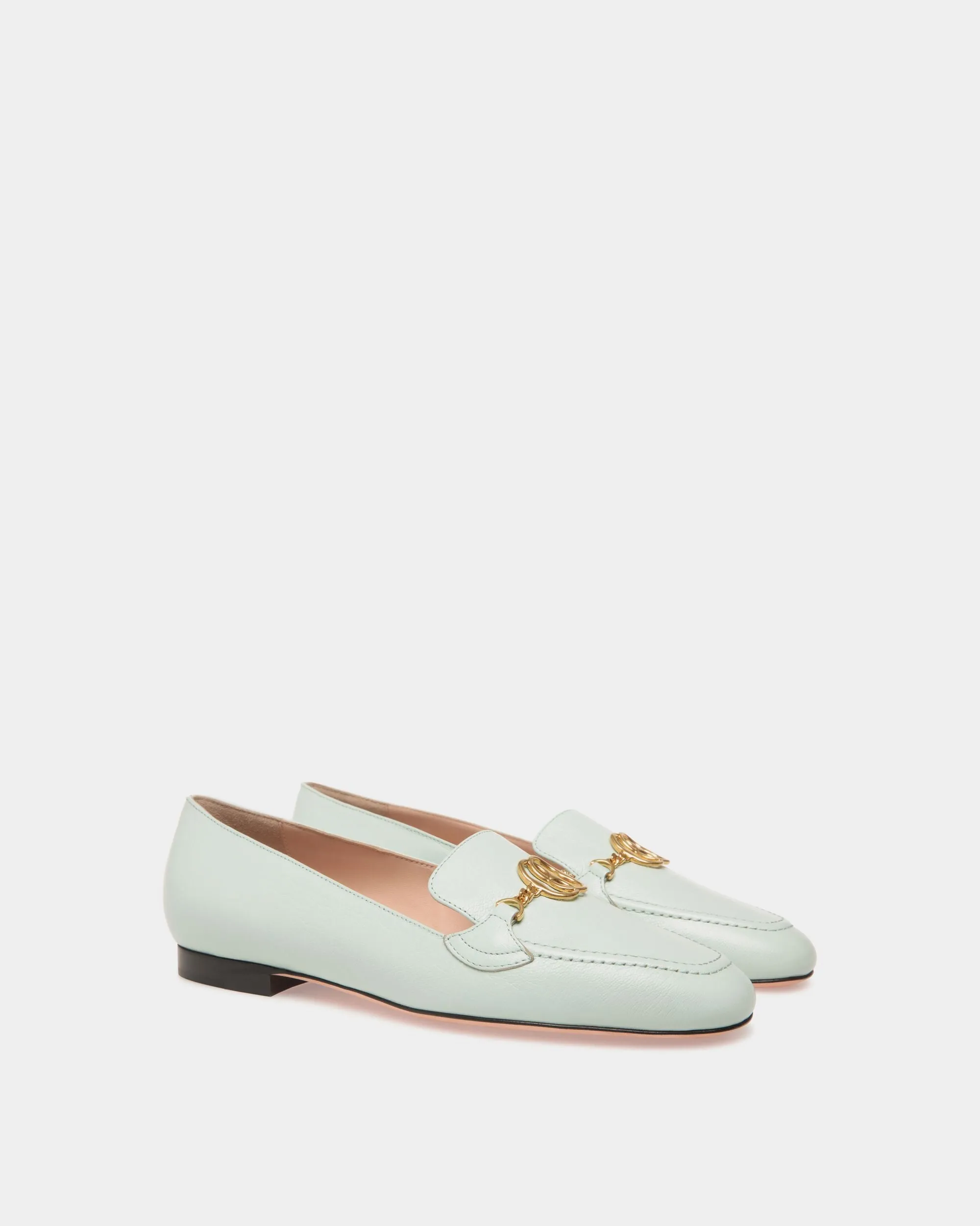 Loafer In Blue Leather