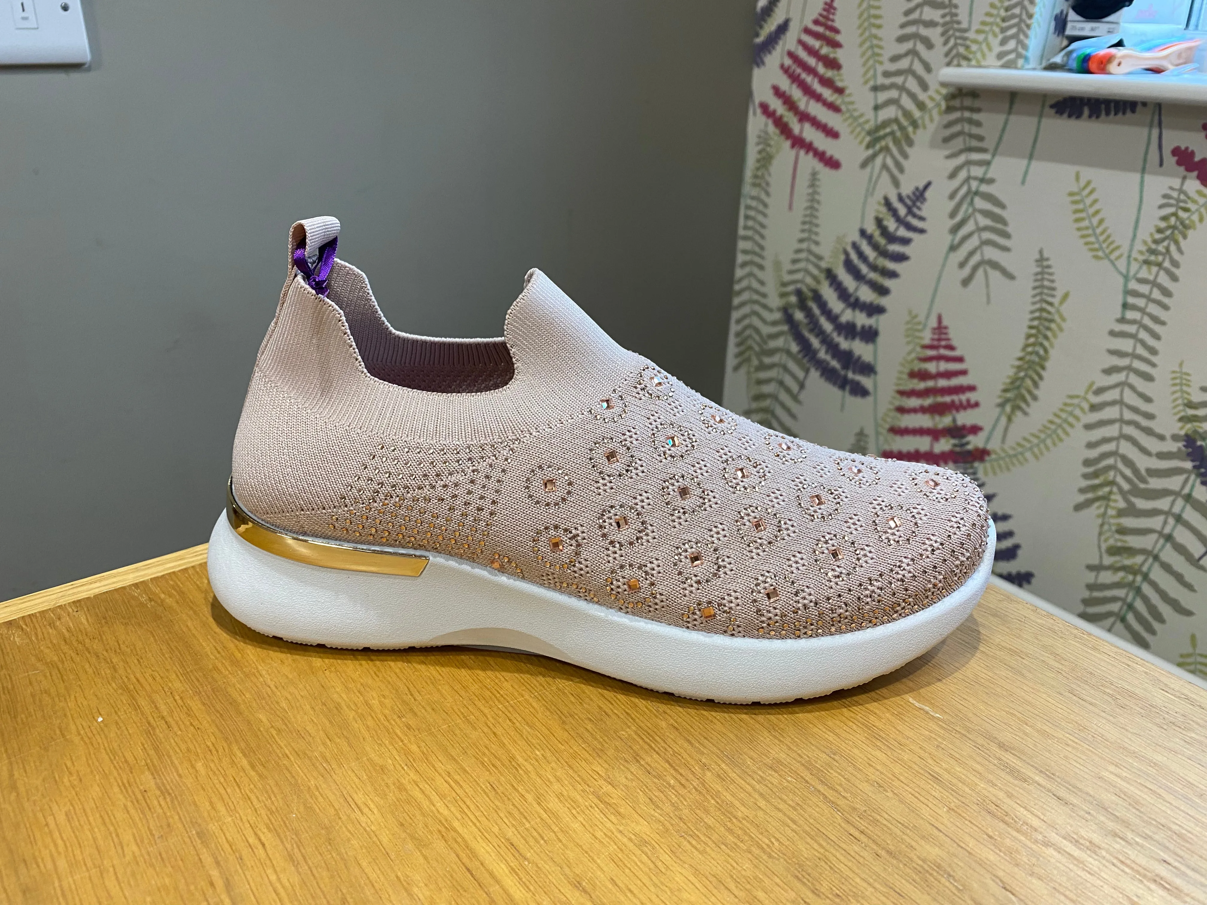 Lotus Stamway Pink Slip On Trainer