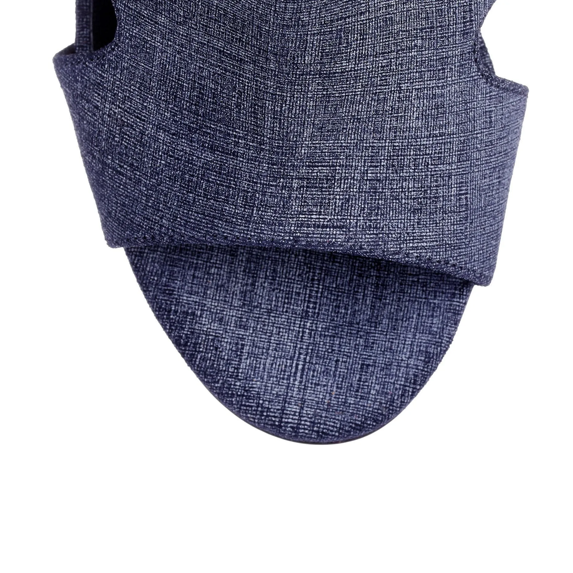Lucky denim leather sandal
