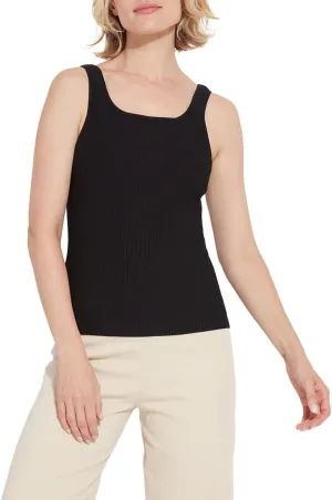 Lyssé Avril Sculpting Tank Top – Ribbed Knit Tank Tops for Women and Fitted Tank Top with 4-Way Stretch