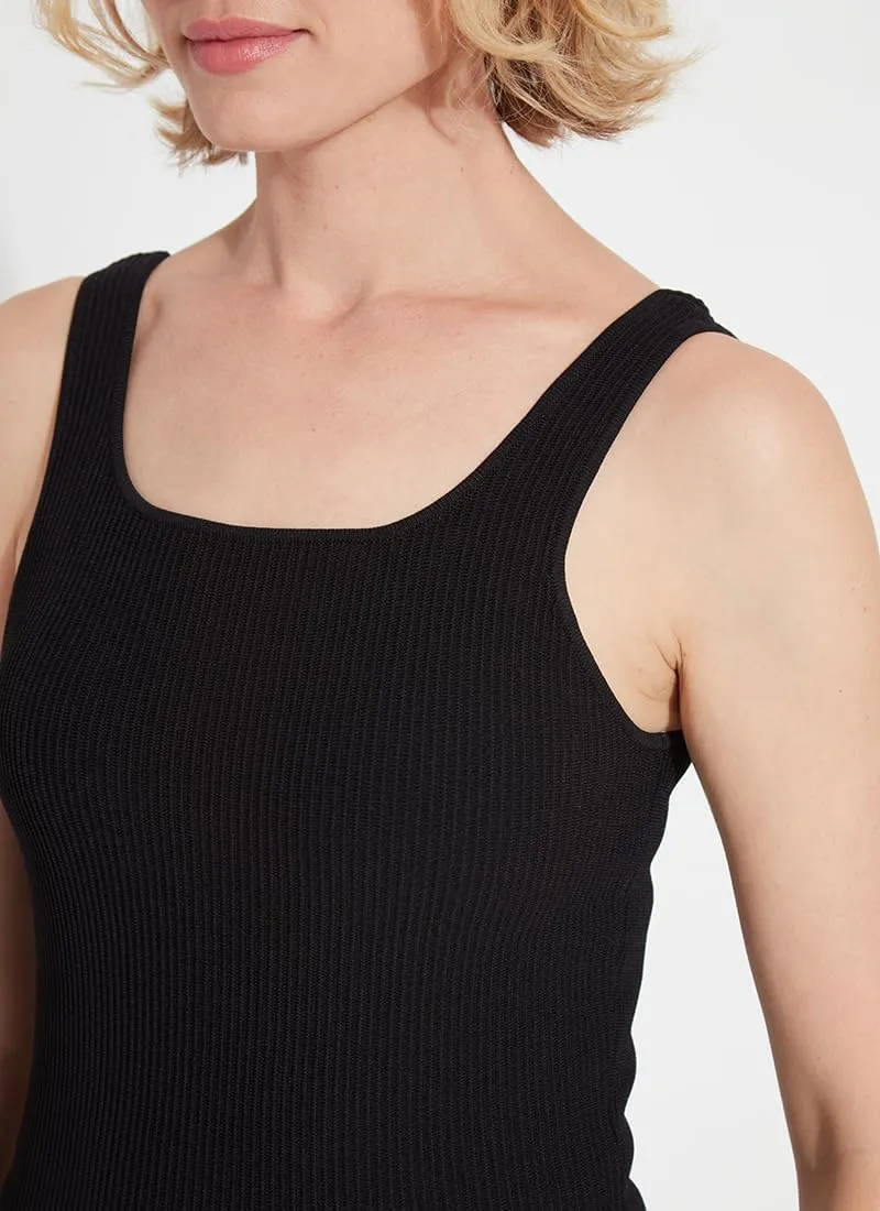 Lyssé Avril Sculpting Tank Top – Ribbed Knit Tank Tops for Women and Fitted Tank Top with 4-Way Stretch