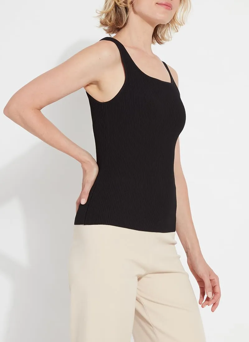 Lyssé Avril Sculpting Tank Top – Ribbed Knit Tank Tops for Women and Fitted Tank Top with 4-Way Stretch