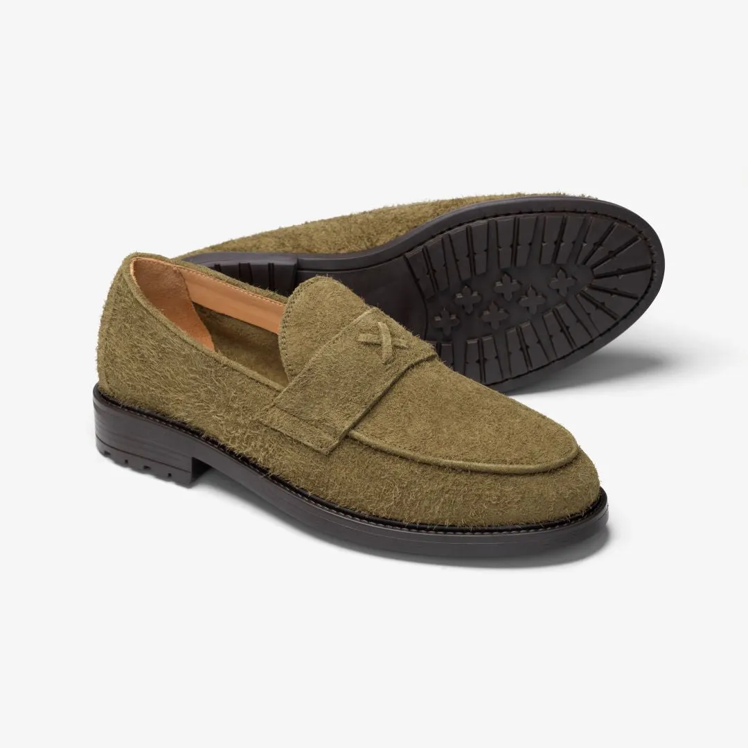 Men's Antelope Textured Suede Lug Centesimo