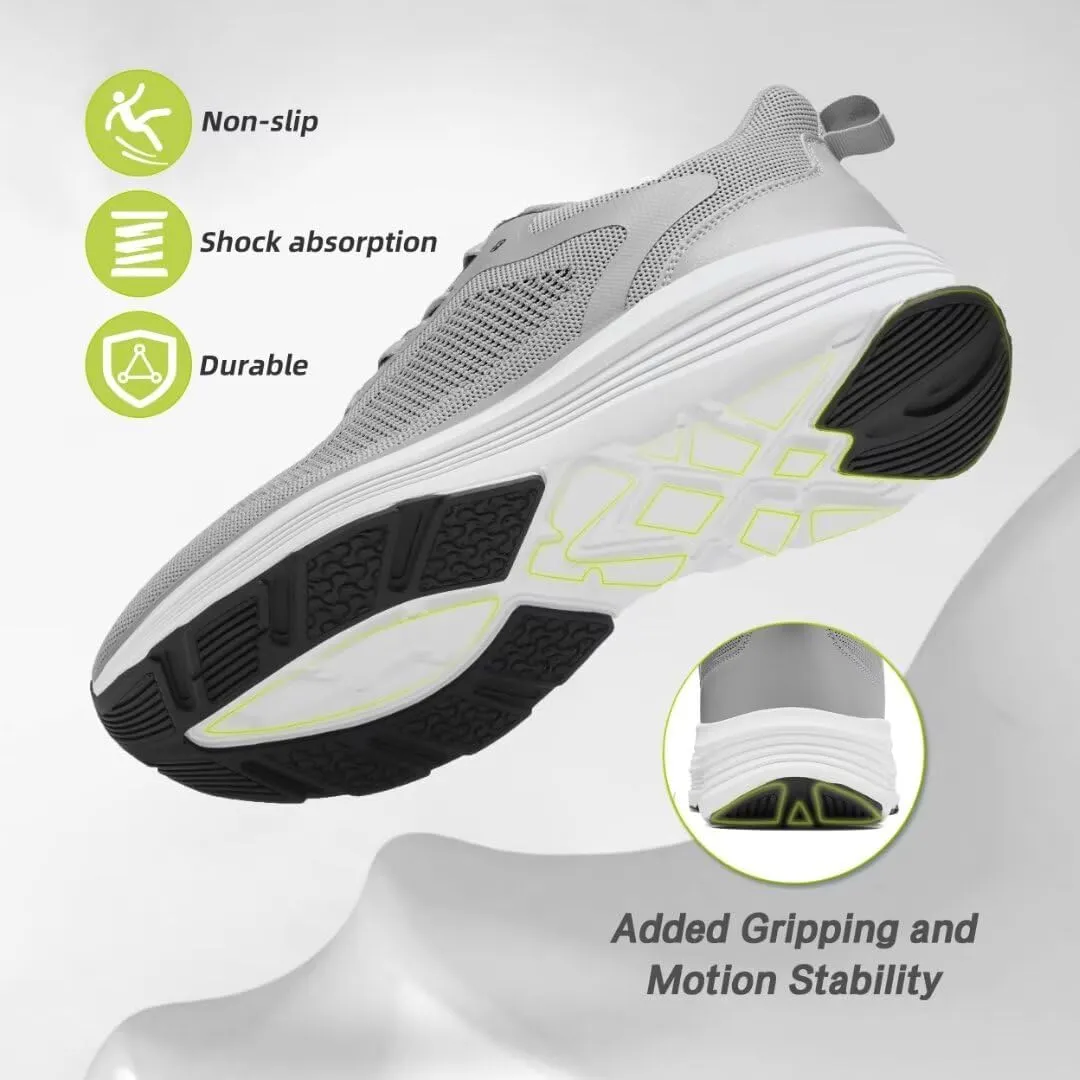 Men's Orthopedic Fashion Sneakers: Comfortable Arch Support Plantar Fasciitis Orthotic Walking Shoes, Casual Work Supportive Sport Athletic Flat Feet Shoes for Foot and Heel Pain Relief