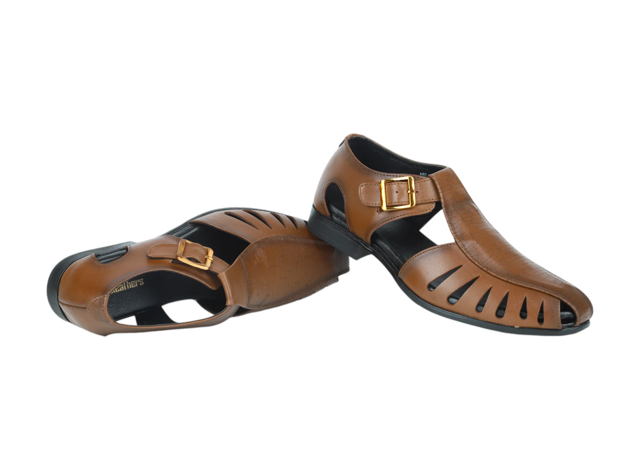 Mens Premium leather fisherman sandal 910509