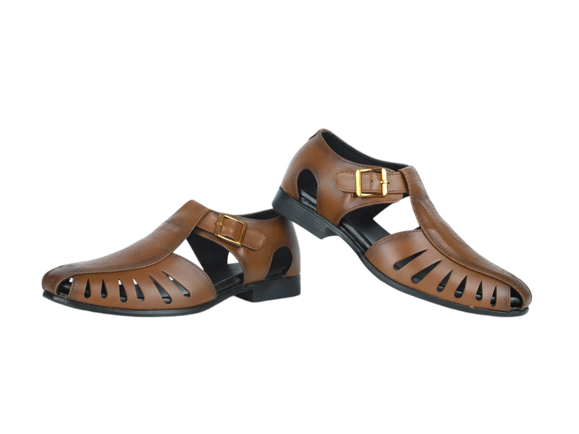 Mens Premium leather fisherman sandal 910509