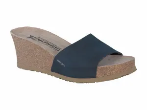 Mephisto Women's Lise Navy Nubuck Wedge