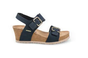 Mephisto Women's Lissandra Navy Nubuck Wedge