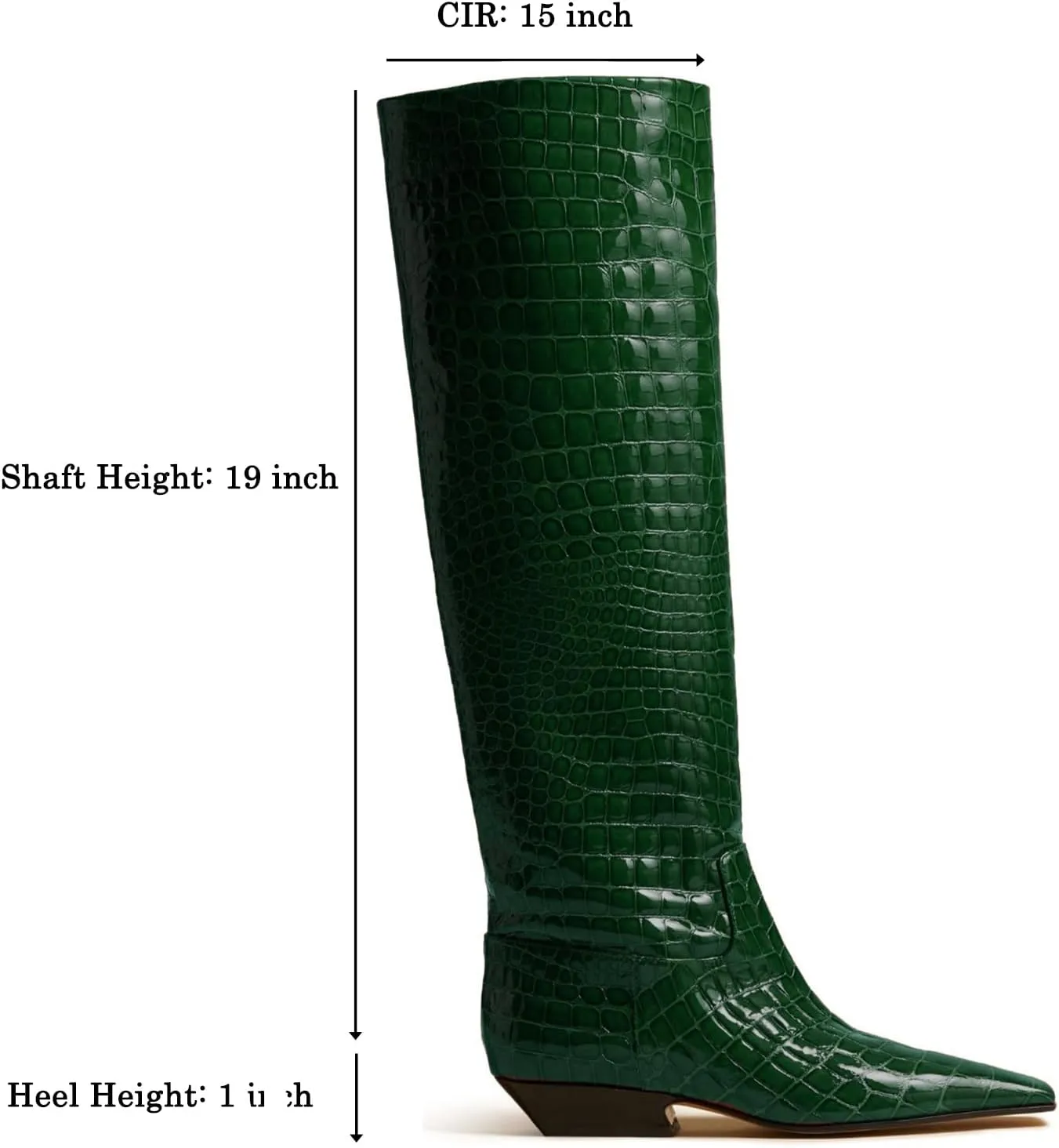 MOOMMO Women Flat Heel Knee High Boots Square Toe Pull On Long Boots Suede Slouch Low Heel Dress Boots Wide Calf Pleated Knee High Tall Boots Comfort Vintage Casual Walking Party 4-11 M US