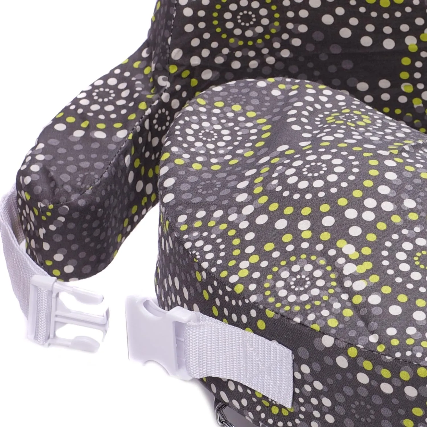 My Brest Friend Original Nursing Pillow Enhanced Ergonomics Essential Breastfeeding Pillow Support For Mom & Baby W/ Convenient Side Pocket, Double Straps & Slipcover, Fireworks