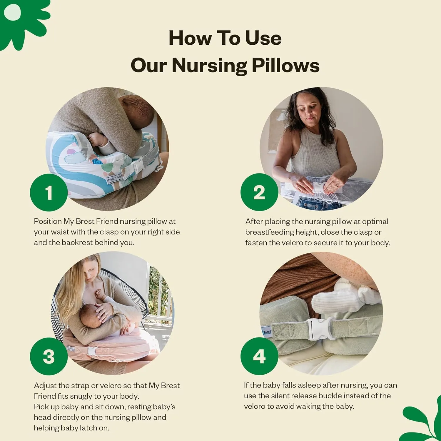 My Brest Friend Original Nursing Pillow Enhanced Ergonomics Essential Breastfeeding Pillow Support For Mom & Baby W/ Convenient Side Pocket, Double Straps & Slipcover, Fireworks