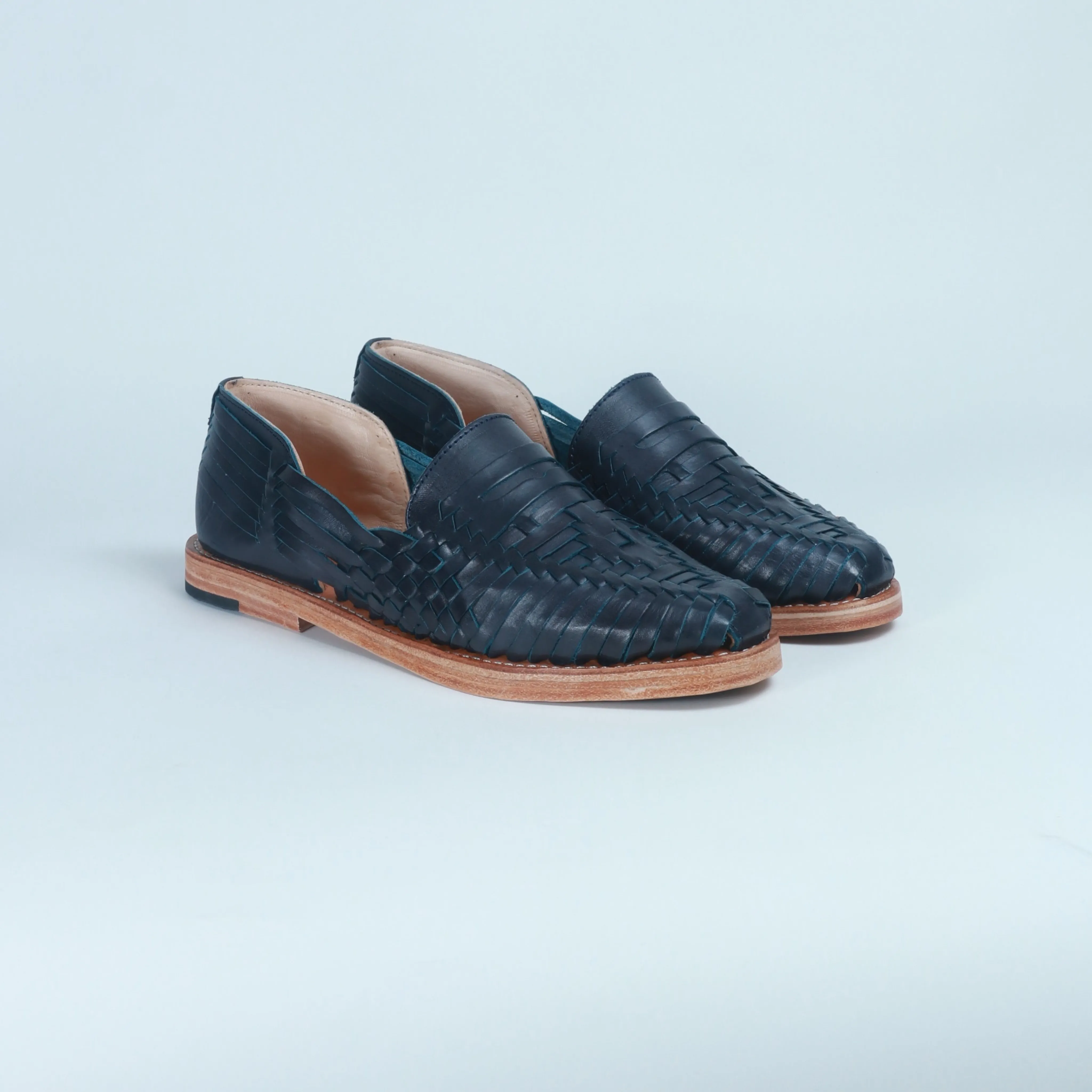 Navy Leather Sebastian Loafer