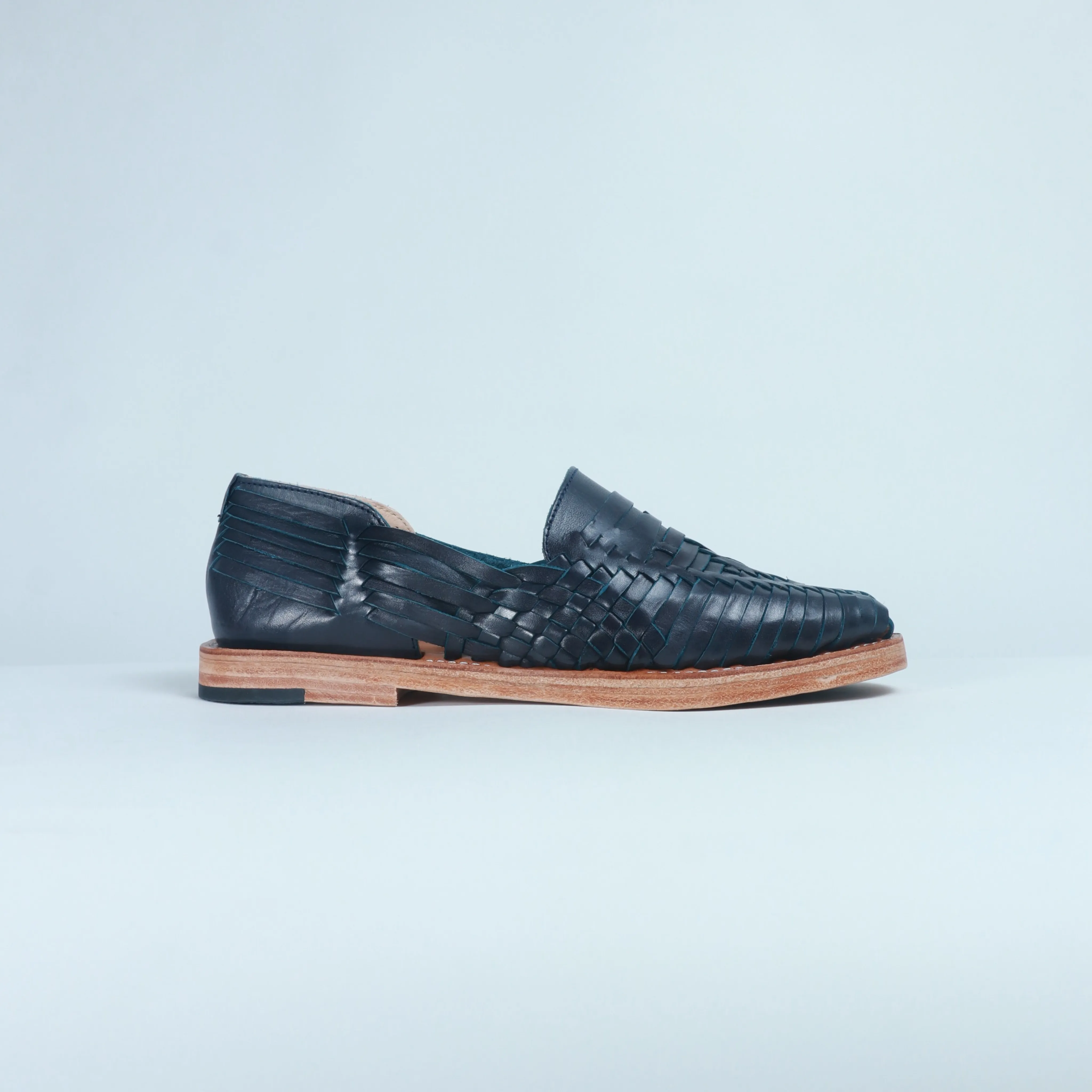 Navy Leather Sebastian Loafer