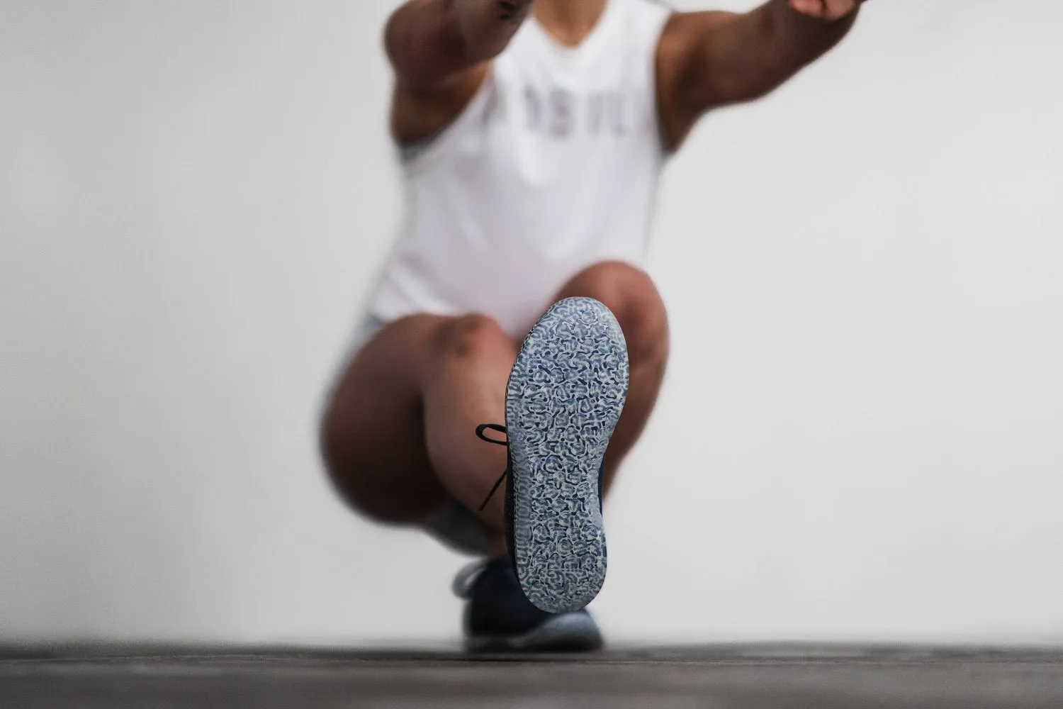 NAVY SQUIGGLE TRAINER (WOMEN'S)