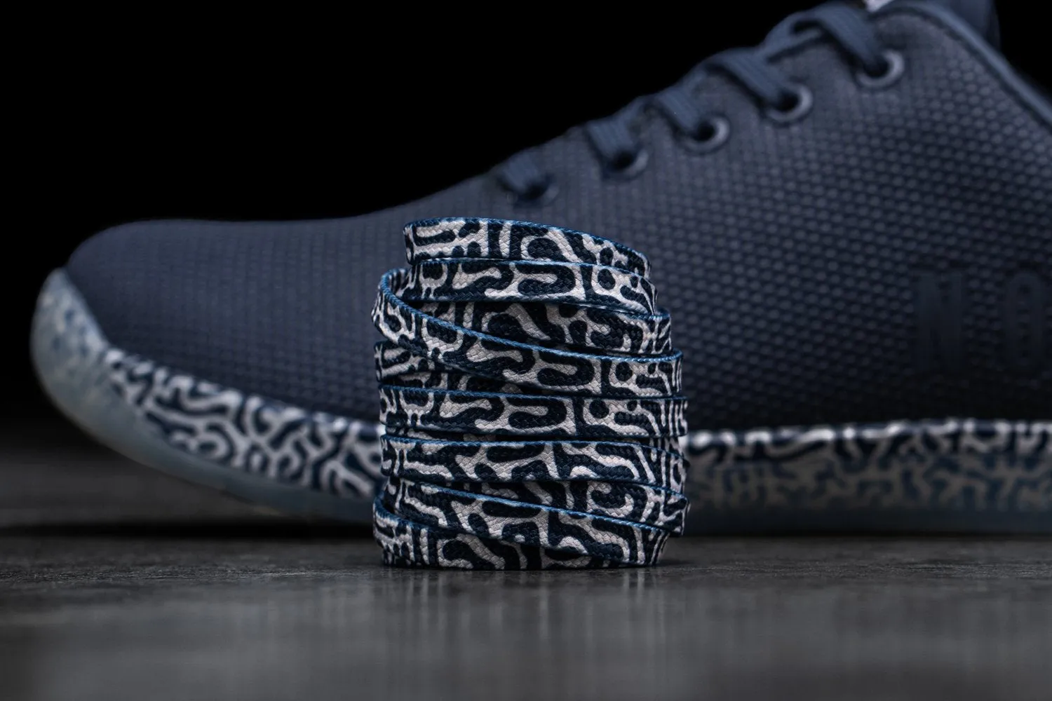 NAVY SQUIGGLE TRAINER (WOMEN'S)