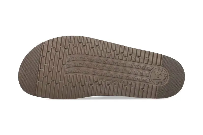 'Nerio' men's double strap slide sandal - red