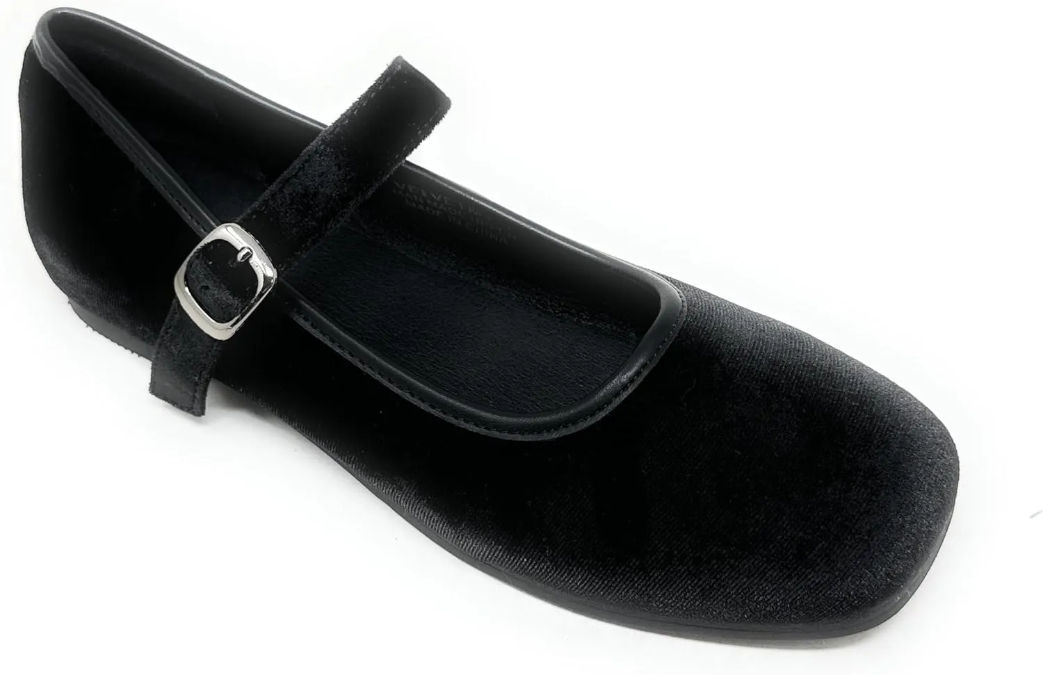 N.Y.L.A. Women's Velvet Mj Mary Jane Flat
