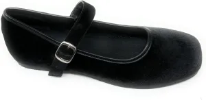 N.Y.L.A. Women's Velvet Mj Mary Jane Flat