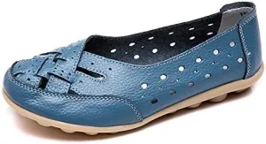 Orthopedic Loafers in Breathable Leather,Owlkay New Casual Women Shoes,Women's Comfortable Loafer Casual Leather Fashion Flats Breathable Shoes