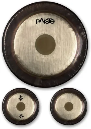 Paiste 36" Symphonic Gongs - Includes Gong/Hand-Hammered in the European Gong-Making Tradition/Clean & Meditative Tones with Rich Beautiful Harmonics