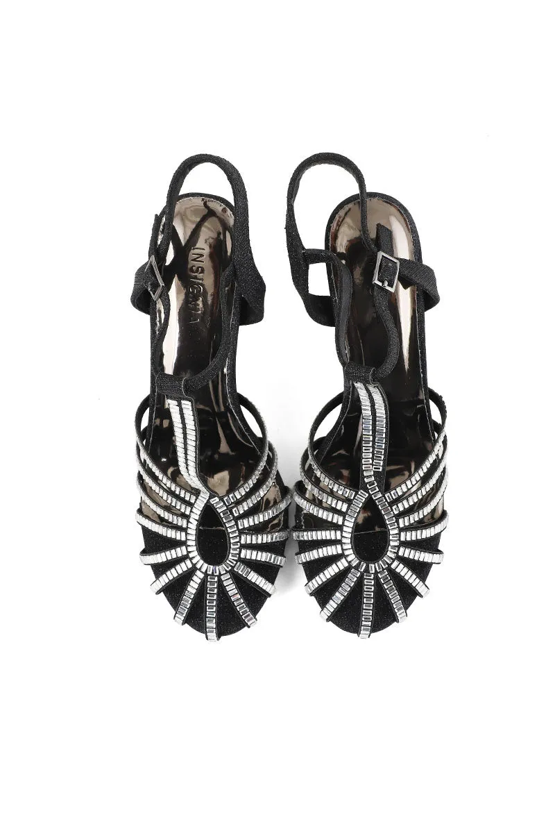 Party Wear Sandal I23681-Black