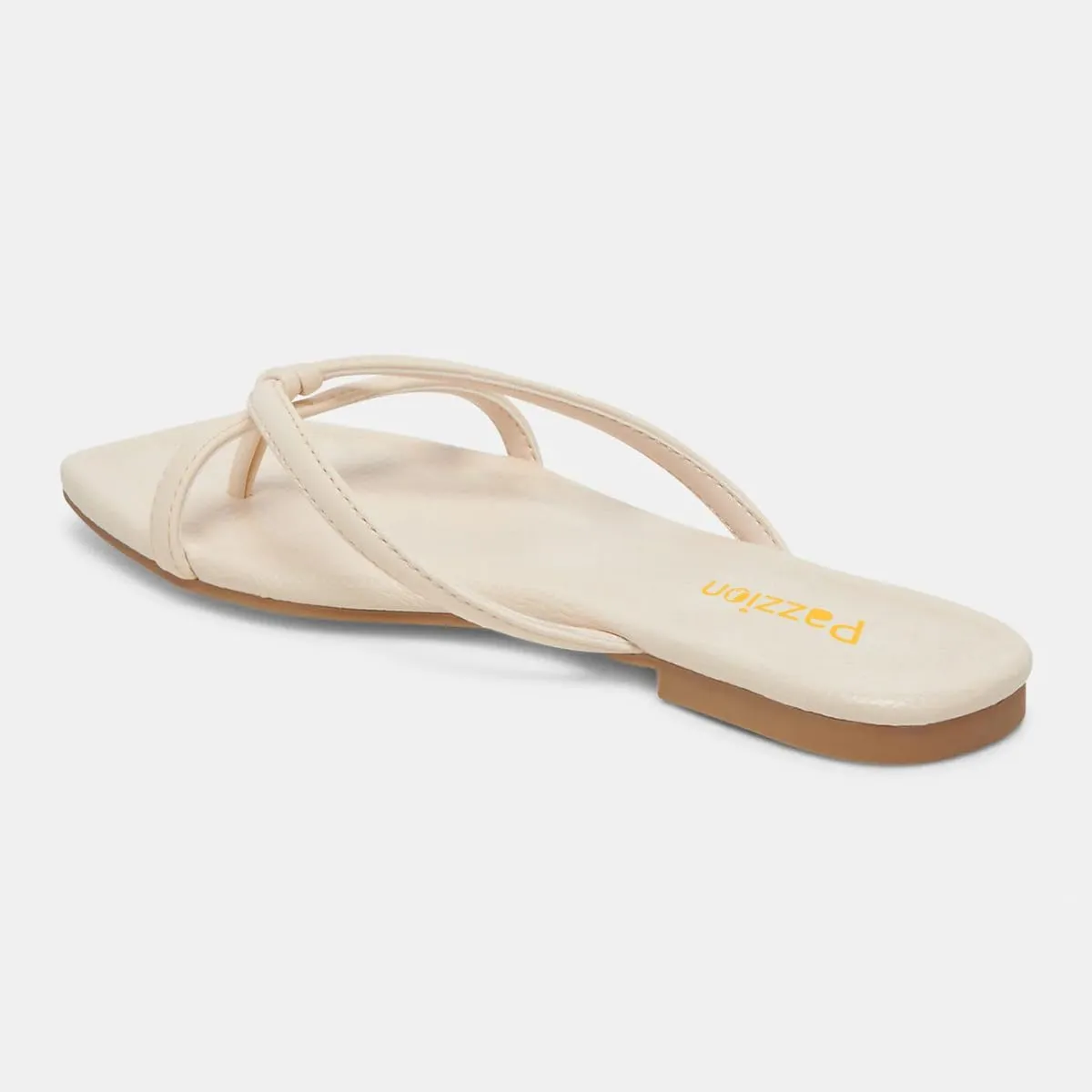 Pazzion Women Square Open Toe Flats Sandals Slip On Backless Flip Flops Dressy Beach Daily Slides Shoes Size 4-16 US
