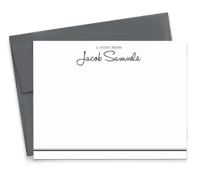 Personalized Stationery Set, Professional note cards, Personalized Note cards, Personalized Thank you cards, Your Choice of Colors and Quantity