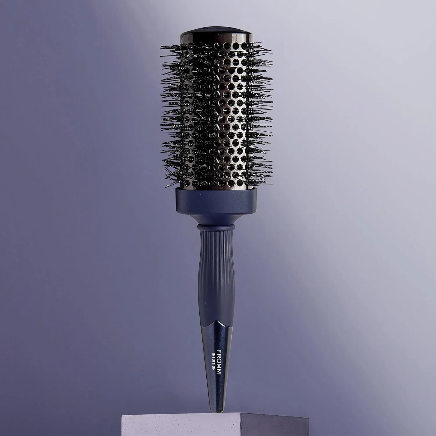 Professional Intuition Square Styler 1.75 Inch Ceramic & Ionic Thermal Brush in Blue, 2-in-1 Straighten & Wave Blow Drying Brush, Smooths Frizz & Flyaway's for Healthy Shiny Hair