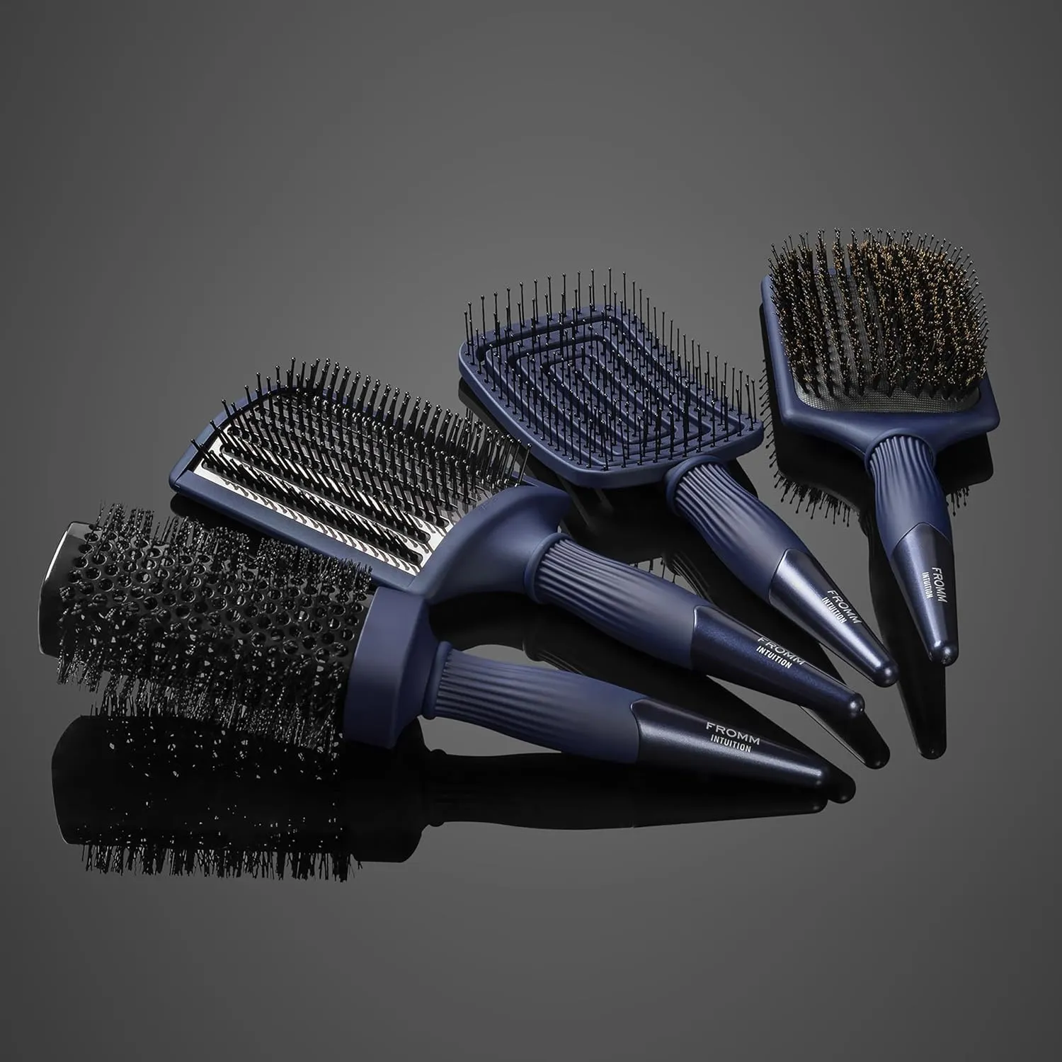 Professional Intuition Square Styler 1.75 Inch Ceramic & Ionic Thermal Brush in Blue, 2-in-1 Straighten & Wave Blow Drying Brush, Smooths Frizz & Flyaway's for Healthy Shiny Hair