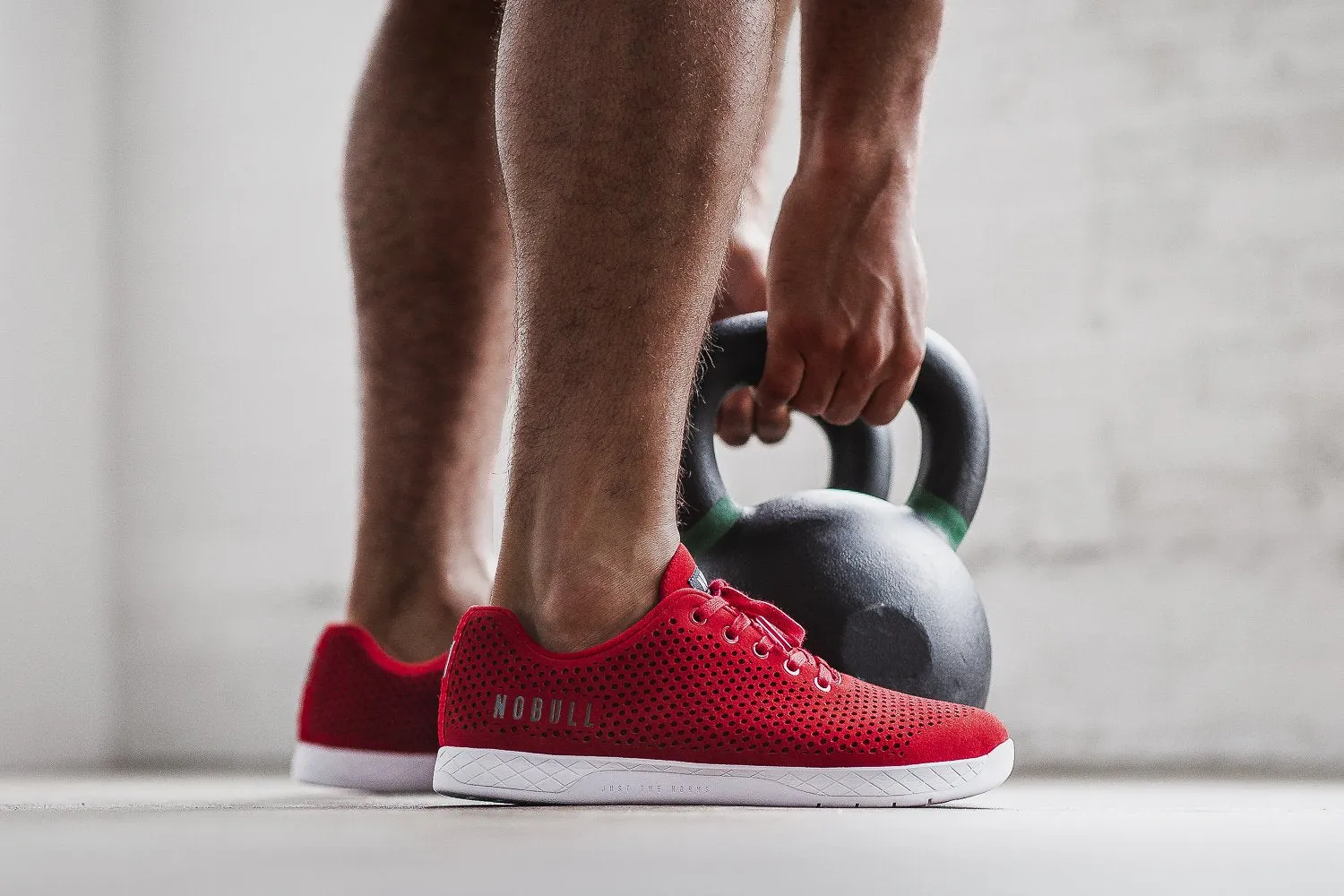 RACING RED SUEDE TRAINER (MEN'S)