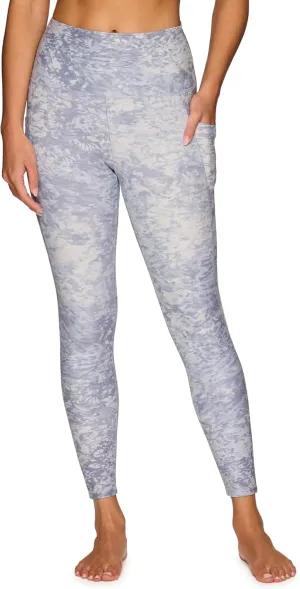 RBX Active Women’s Ultra Hold Squat Proof 7/8 Ankle Length Printed Running Yoga Legging with Pockets