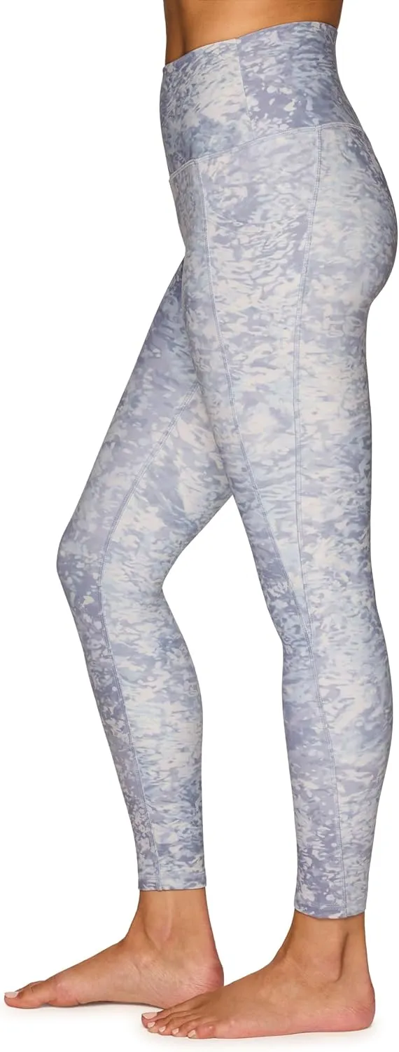 RBX Active Women’s Ultra Hold Squat Proof 7/8 Ankle Length Printed Running Yoga Legging with Pockets