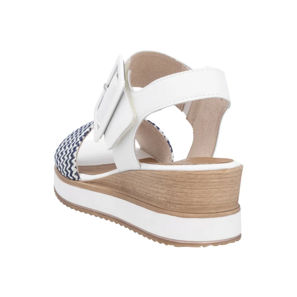 Remonte Jerilyn 53 White Leather Sandal (Women's)