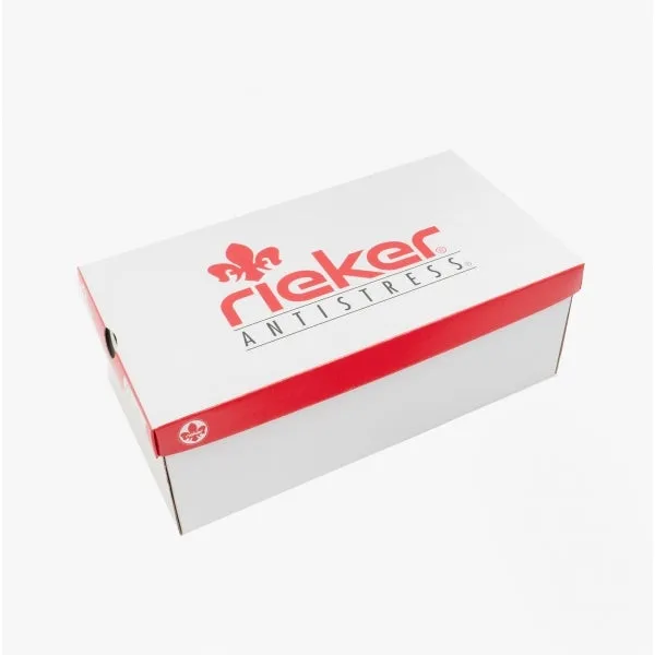 Rieker 53703-80 Womens Trainers White/Rose Gold