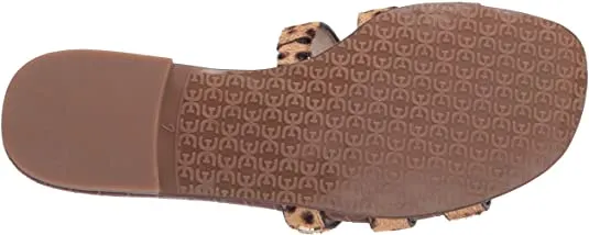 Sandals Open-Toe Bay Tan Leather Multi Flats Slide Slip-On Durable Mule Edelman Large selection Sam