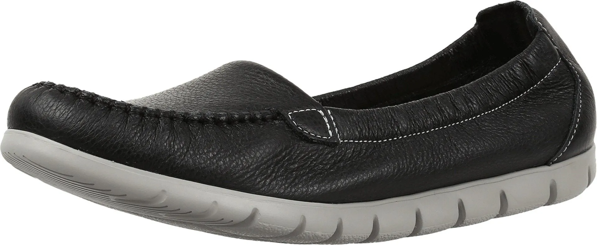 SAS Sunny Elasticized Comfort Loafer Black 7.5 N - Narrow (AA)
