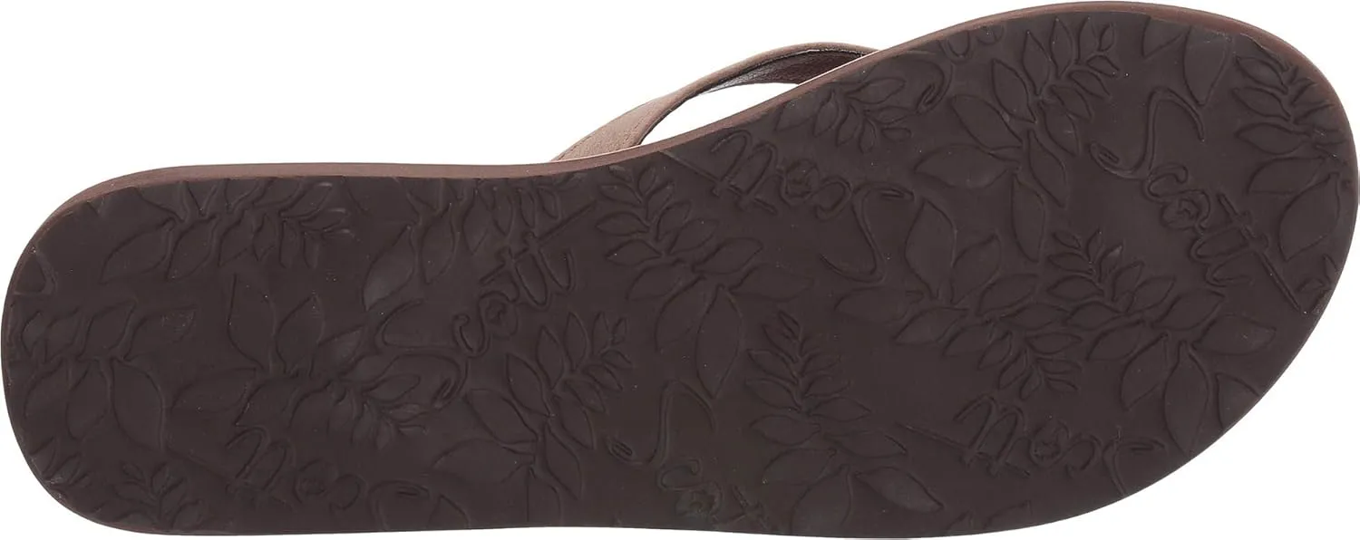 Scott Hawaii Women's Mohala | Vegan Leather Sandal | Narrow Width | Flat Heel | All Day Comfort Flip Flop