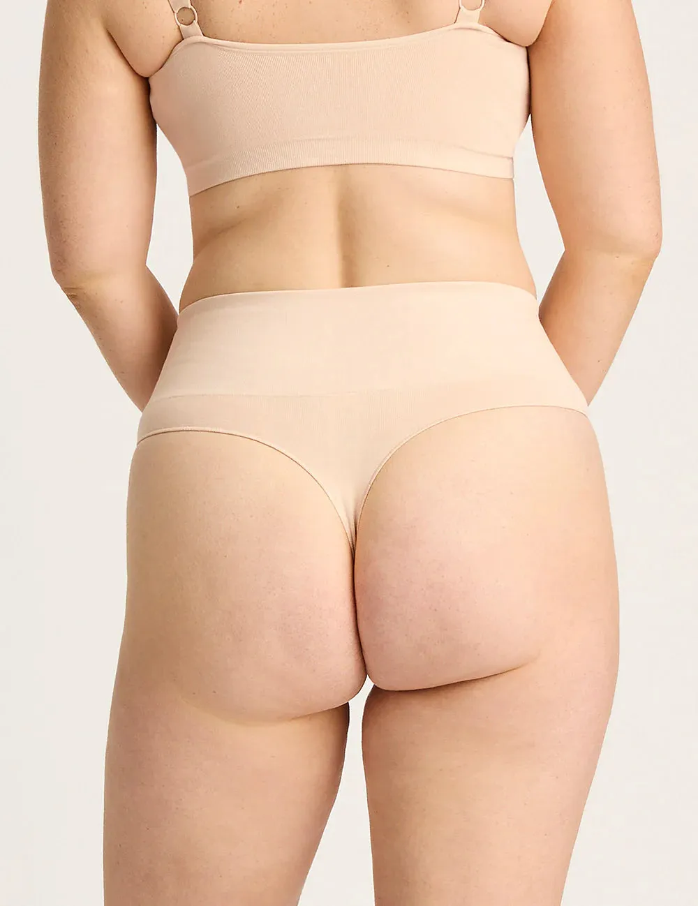 Shaper High Waist G-String in Shell