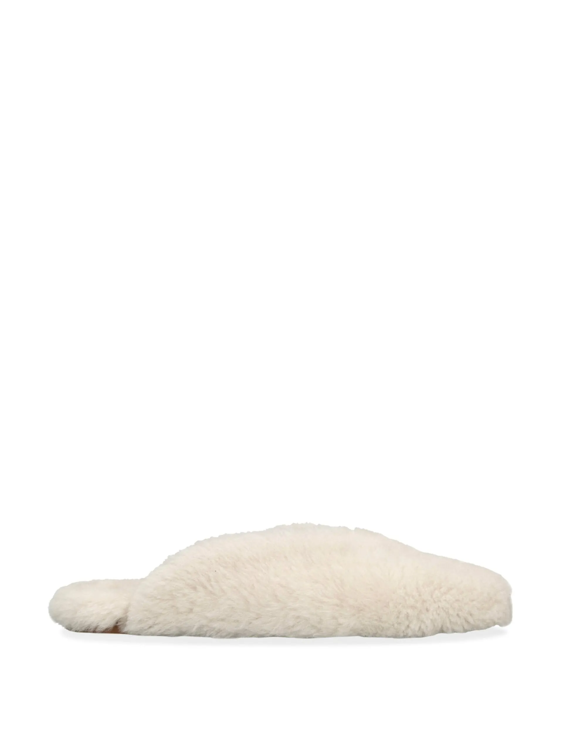 Shearling regency mule slippers