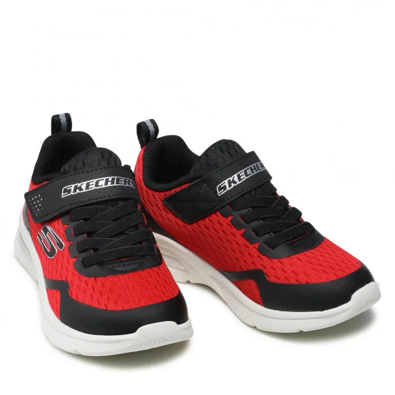 SKECHERS Boys Microspec Max Trainer - Red/Black