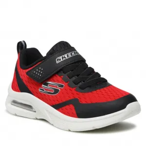 SKECHERS Boys Microspec Max Trainer - Red/Black