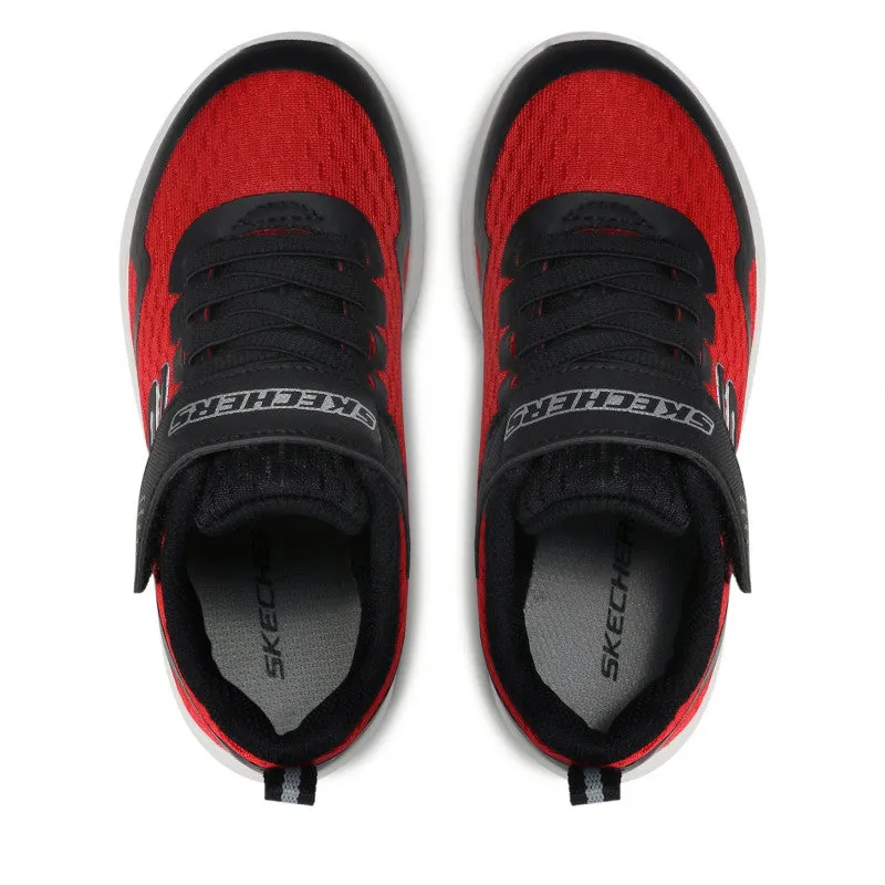SKECHERS Boys Microspec Max Trainer - Red/Black