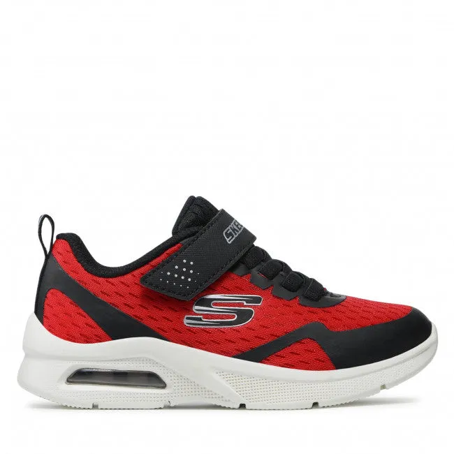 SKECHERS Boys Microspec Max Trainer - Red/Black