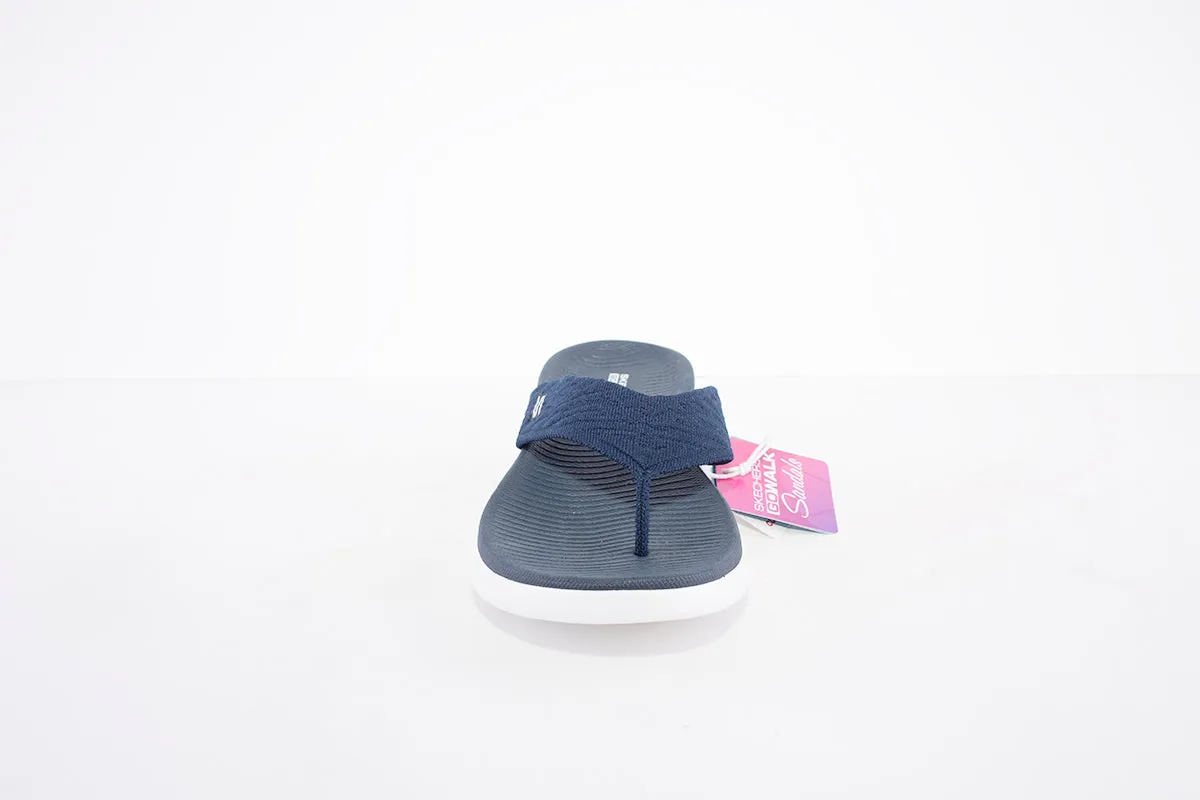 SKECHERS - ON THE GO 600 SUNNY TOE-POST MULE - NAVY