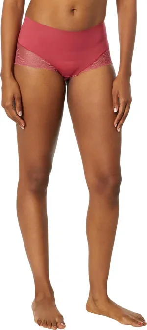 SPANXsmooth Undie-tectable Lace Hi-Hipster - For Core Control - Comfortable Lace Shapewear Underwear - No Visible Panty Lines