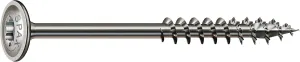 SPAX Wood Construction Plate Head Screw TG, A2 II Skint, T-Star T30, 6 mm X 140 mm, 100 STK/Pak