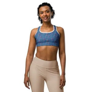 Sports bra - Blue And Violet Jellyfishes
