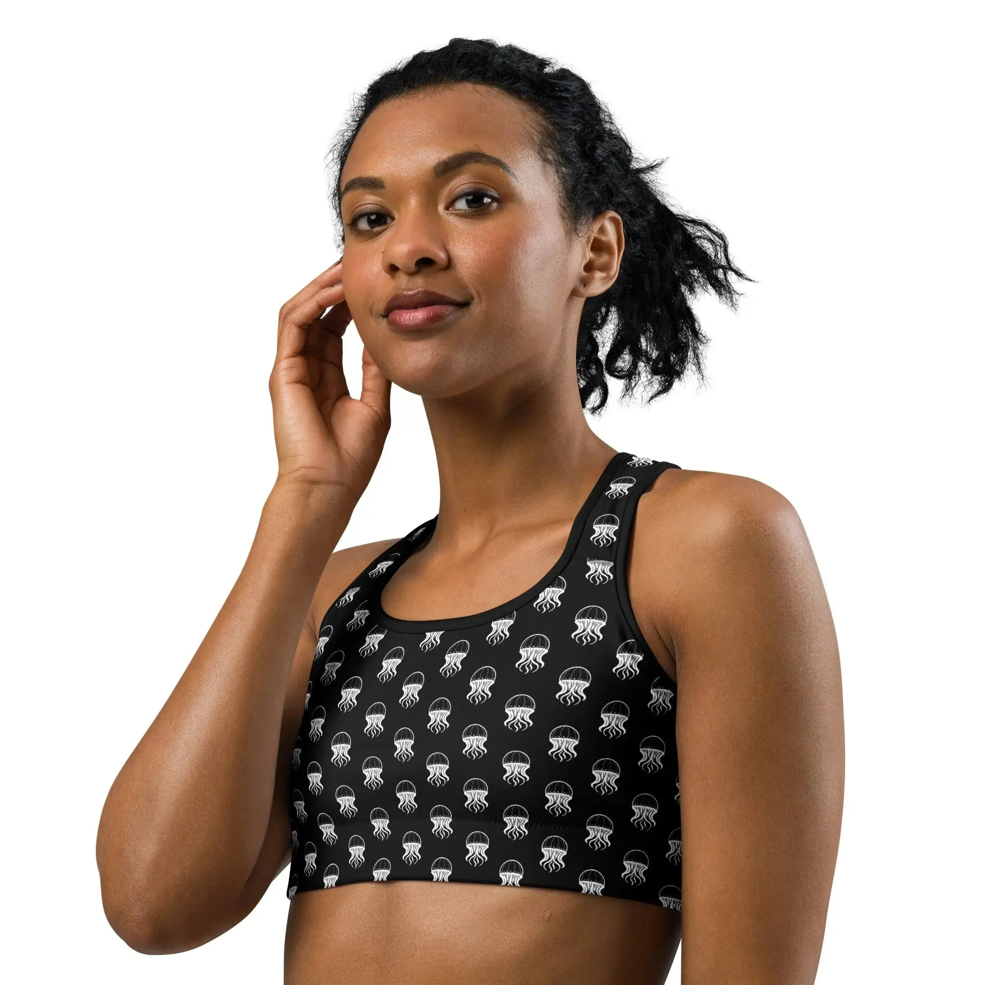 Sports Bra - Jellyfish Invaders