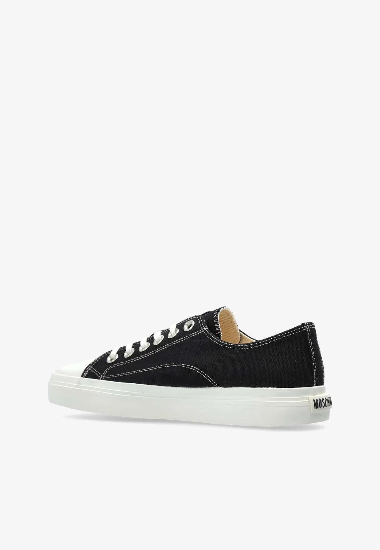 Square-Toe Canvas Sneakers